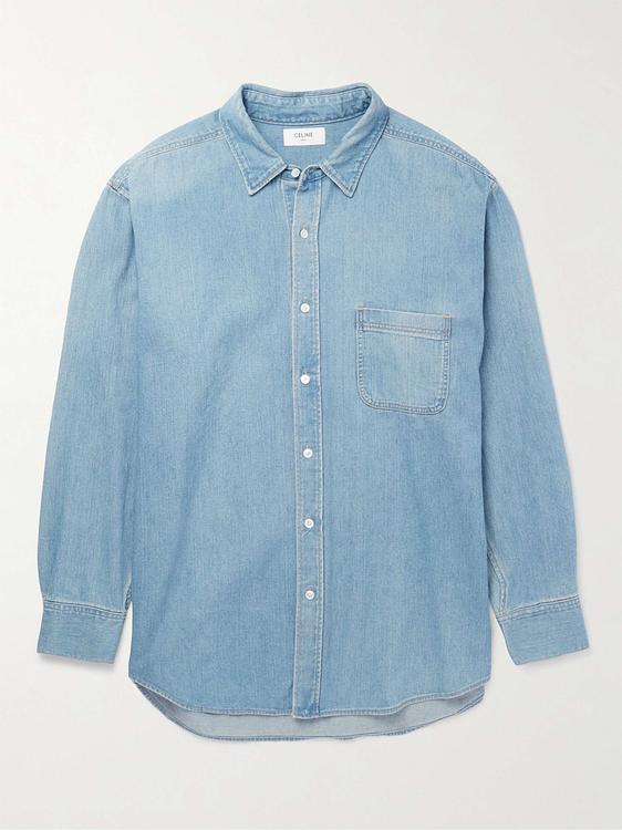 Blue denim shirt from Celine Homme