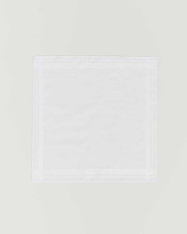 White pocket square from Amanda Christensen