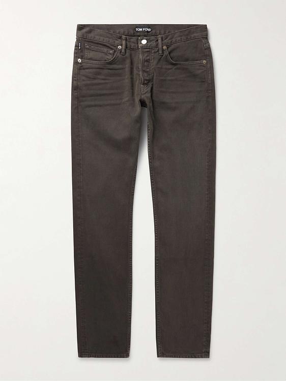 Dark brown chinos from Tom Ford