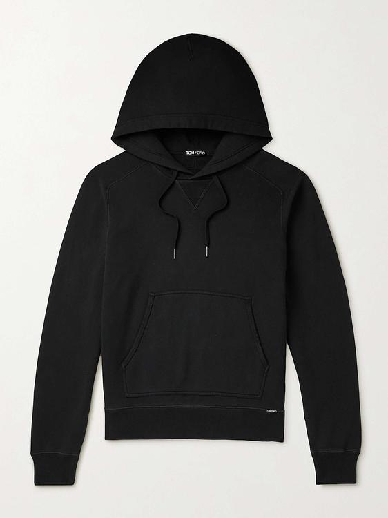 Black hooded sweatshirt from Tom Ford