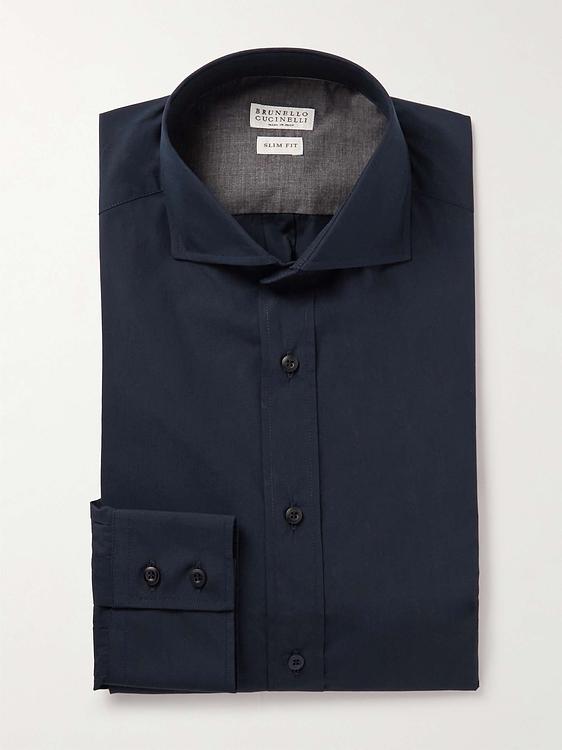 Black business shirt from Brunello Cucinelli