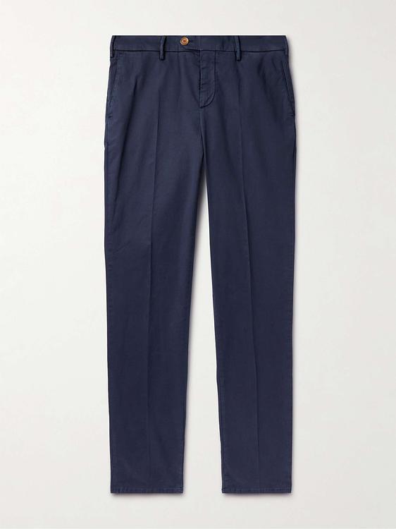 Dark blue chinos from Brunello Cucinelli