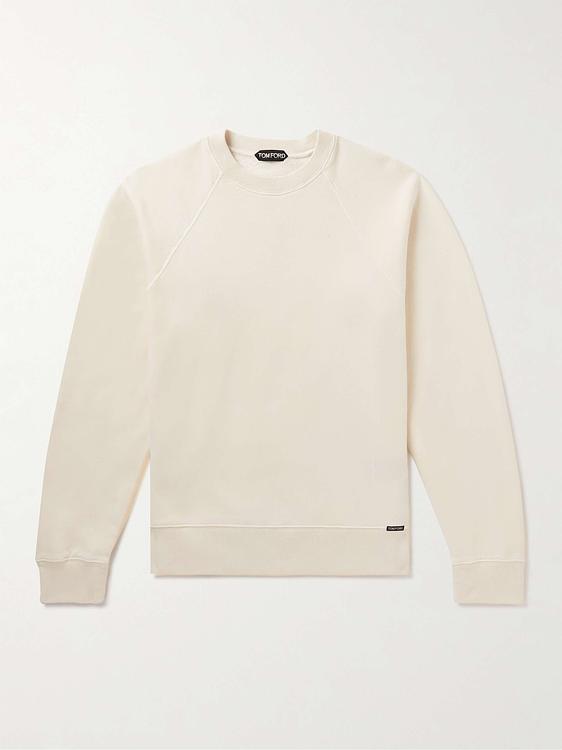 White sweatshirt from Tom Ford