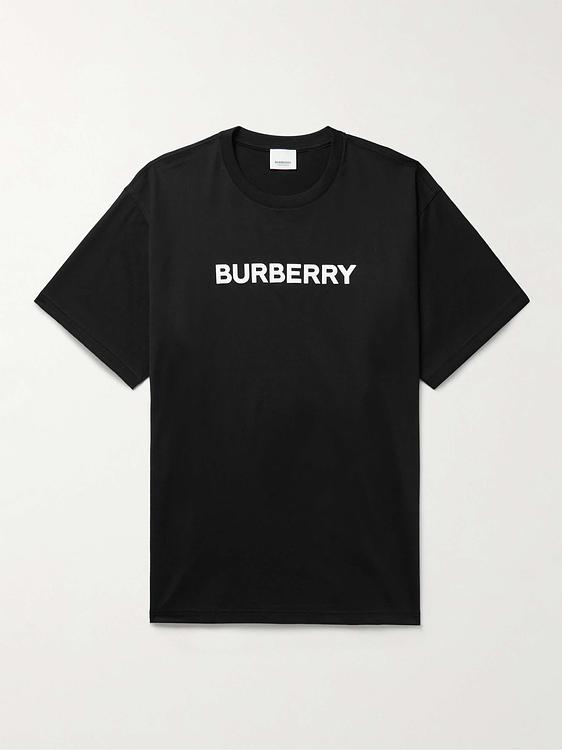 Print black t-shirt from Burberry