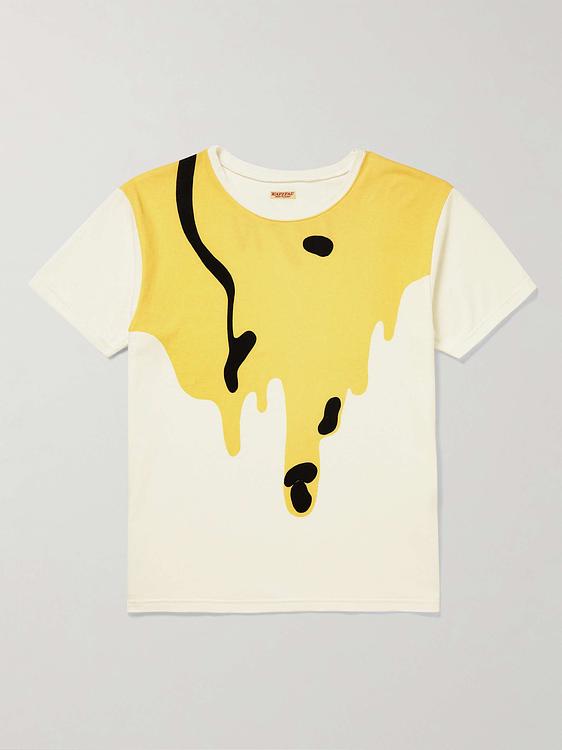 Print white t-shirt from Kapital