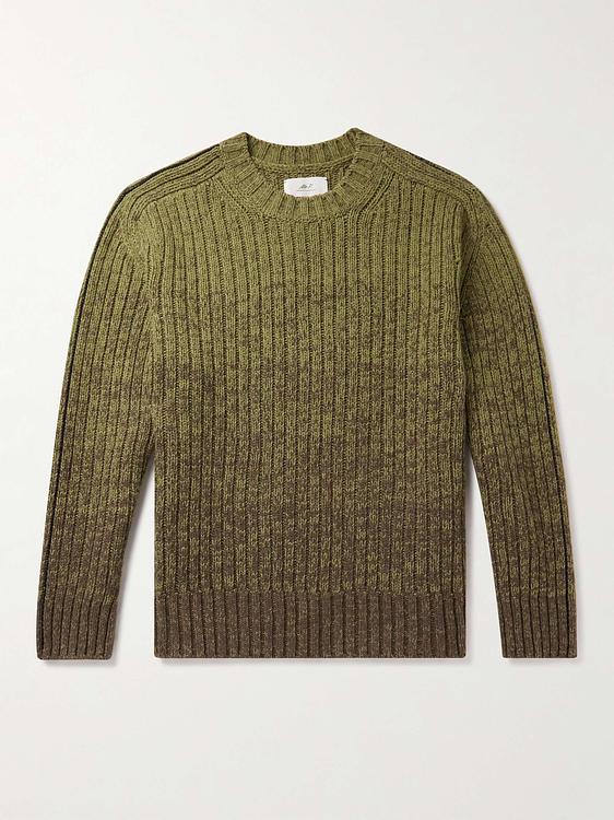 Dark green cashmere sweater from Mr P.