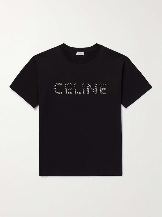 Print black t-shirt from Celine Homme