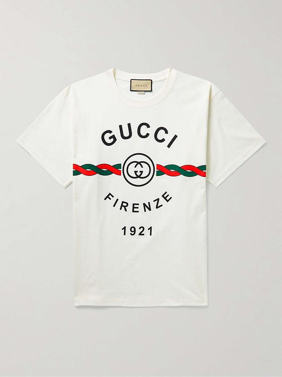 Print white t-shirt from Gucci