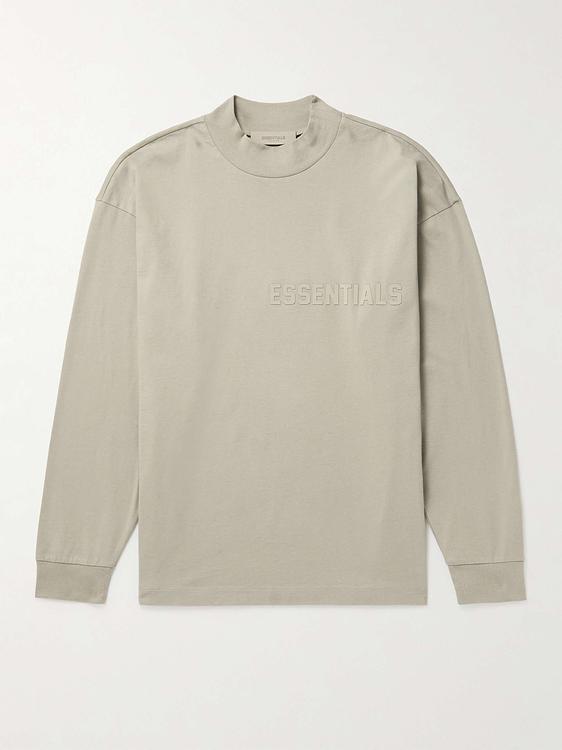 Beige long sleeve t-shirt from Fear Of God Essentials