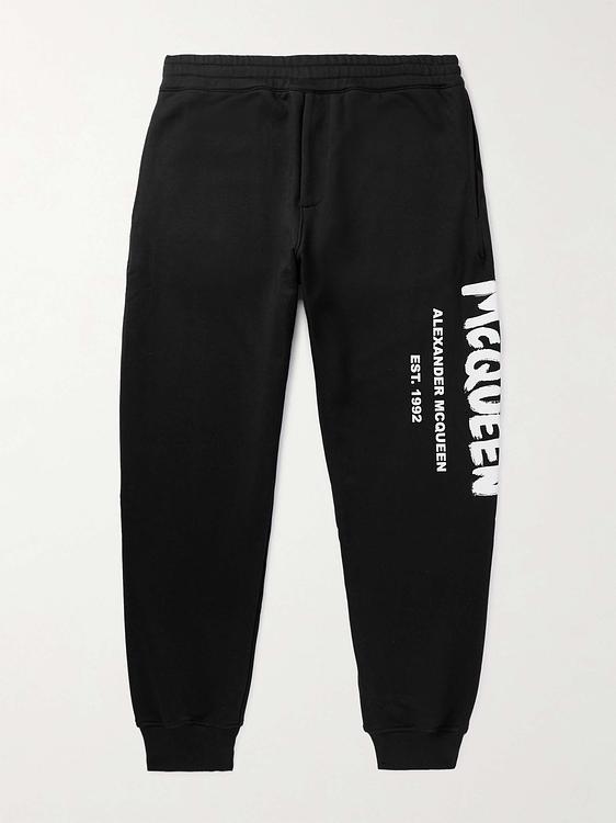 Print black sweatpants from Alexander Mcqueen