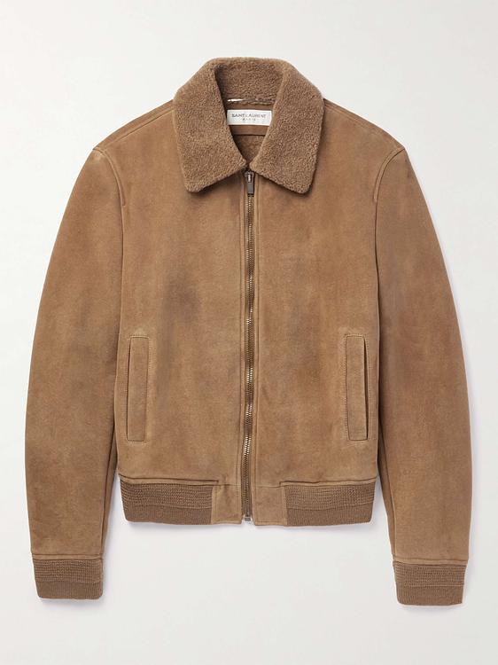 Brown casual jacket from Saint Laurent