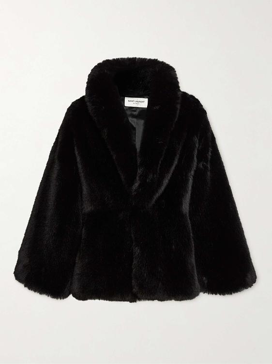 Black coat from Saint Laurent