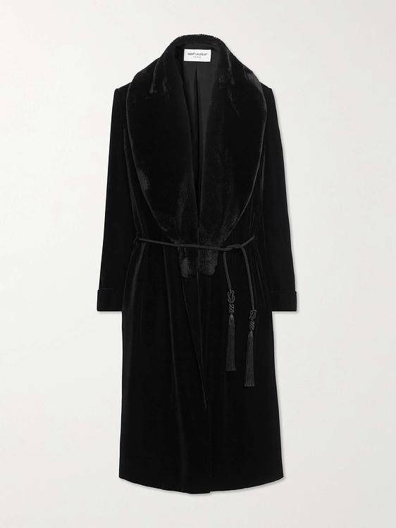 Black coat from Saint Laurent