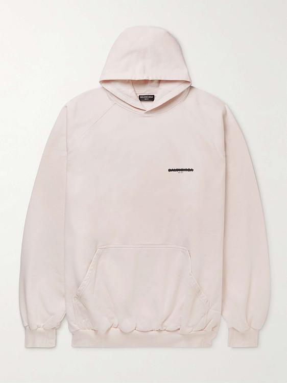 Light pink hooded sweatshirt from Balenciaga