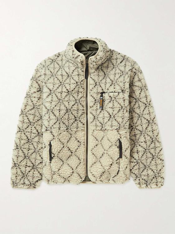 Beige fleece jacket from Kapital