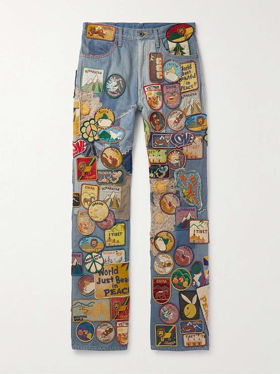 Multicolor jeans from Kapital