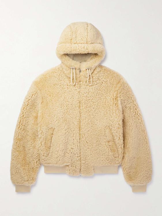 Beige bomber jacket from Bottega Veneta