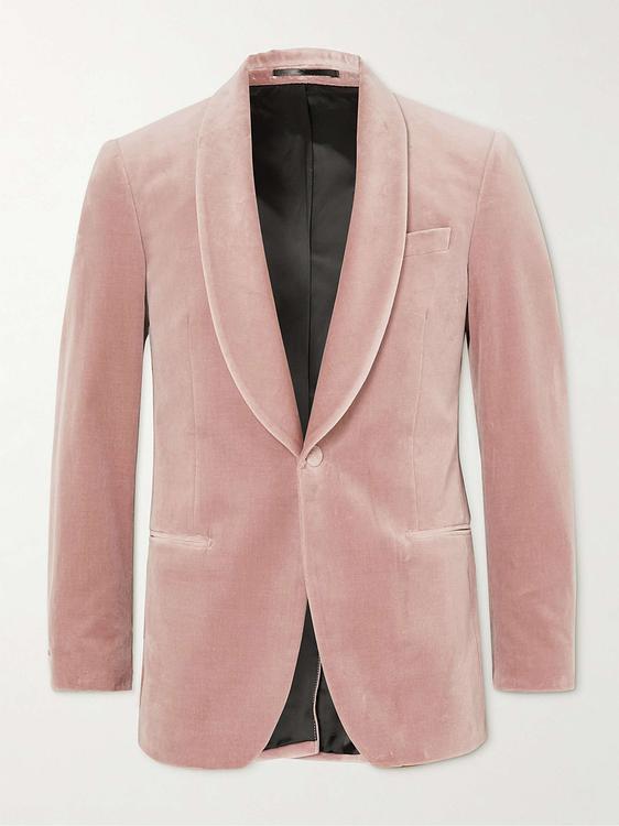 Peach tuxedo jacket from Mr P.