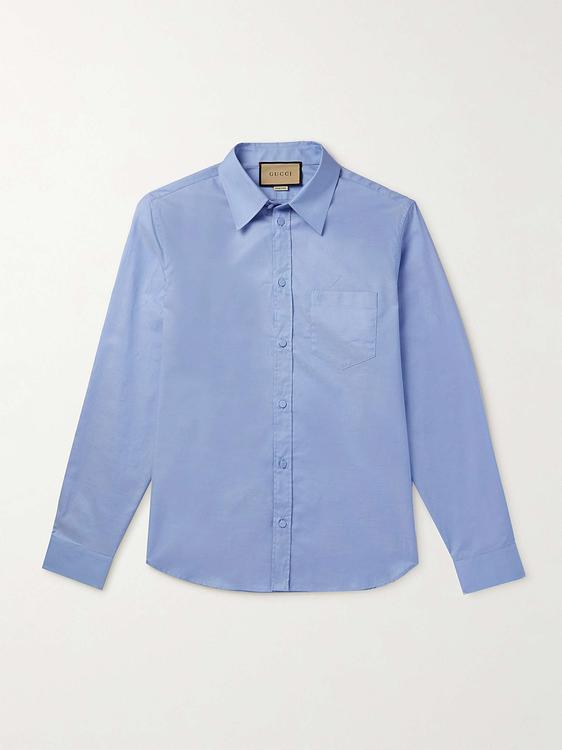 Light blue casual shirt from Gucci
