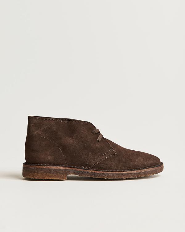Dark brown chukka boots from Drake's