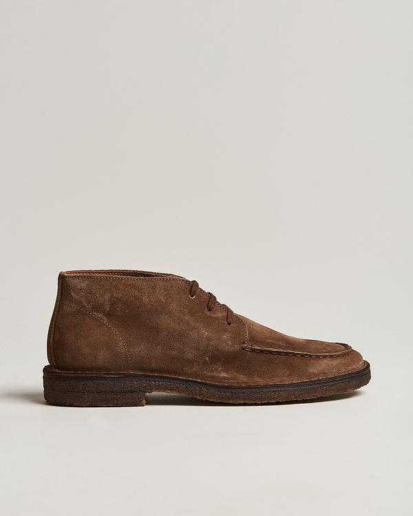 Brown chukka boots from Drake's