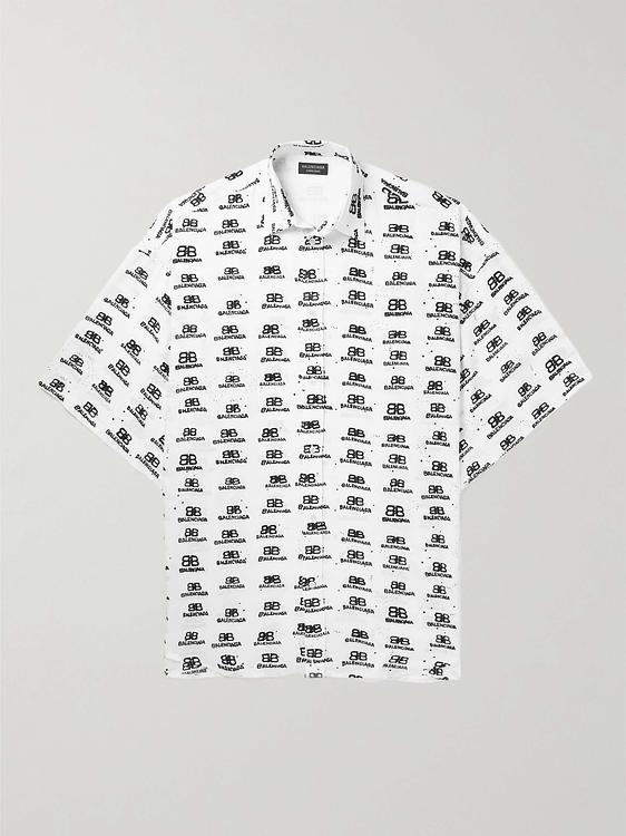 White short sleeve shirt from Balenciaga