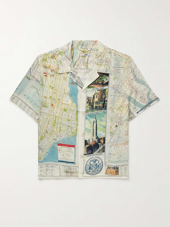 Grey short sleeve shirt from Bode