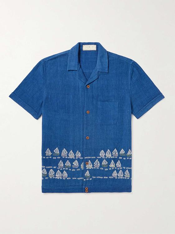Dark blue short sleeve shirt from Smr Days