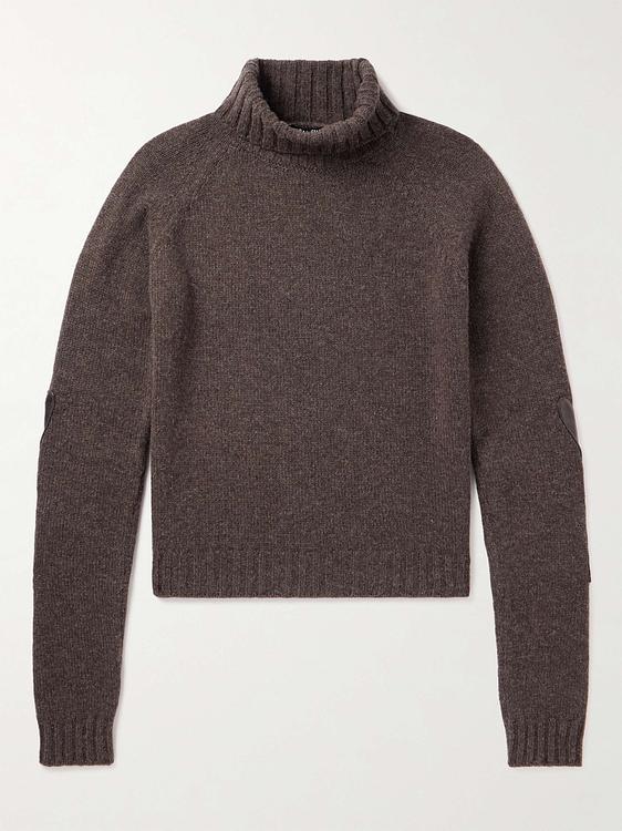 Dark brown turtleneck from Raf Simons