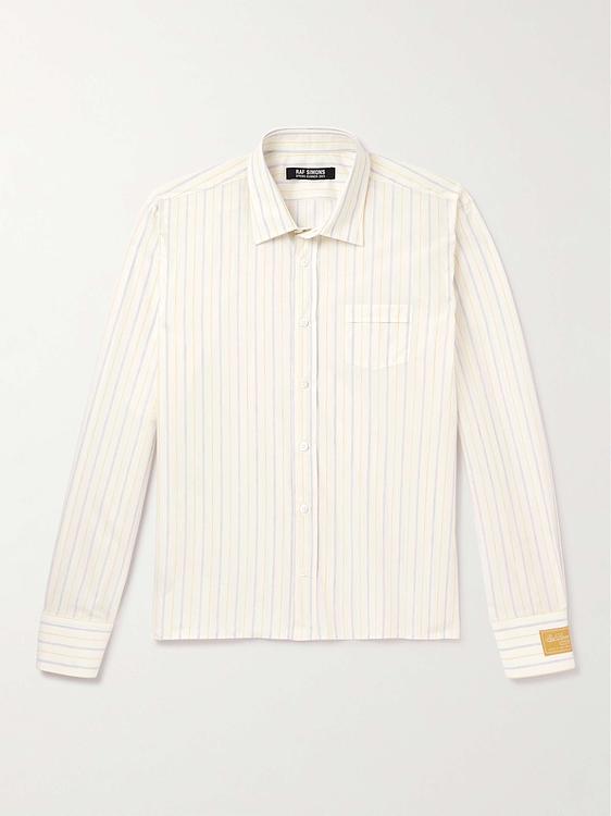 Print white casual shirt from Raf Simons