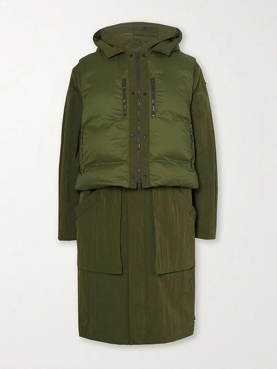 Dark green parka from Saif Ud Deen