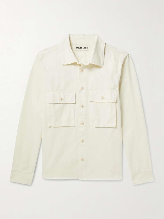 White casual shirt from Miles Leon