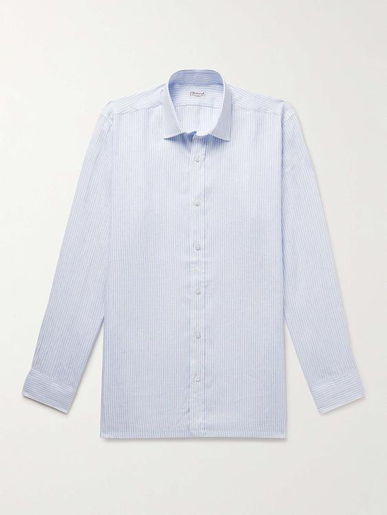 Striped light blue casual shirt from Charvet