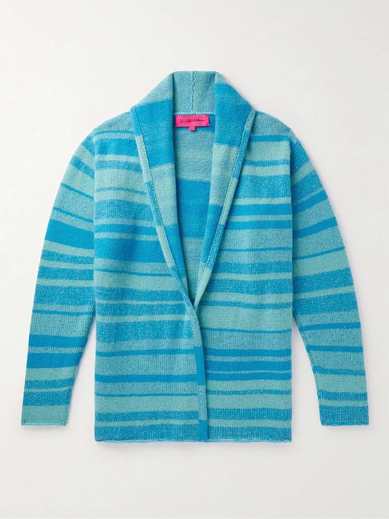 Striped blue cardigan from The Elder Statesman