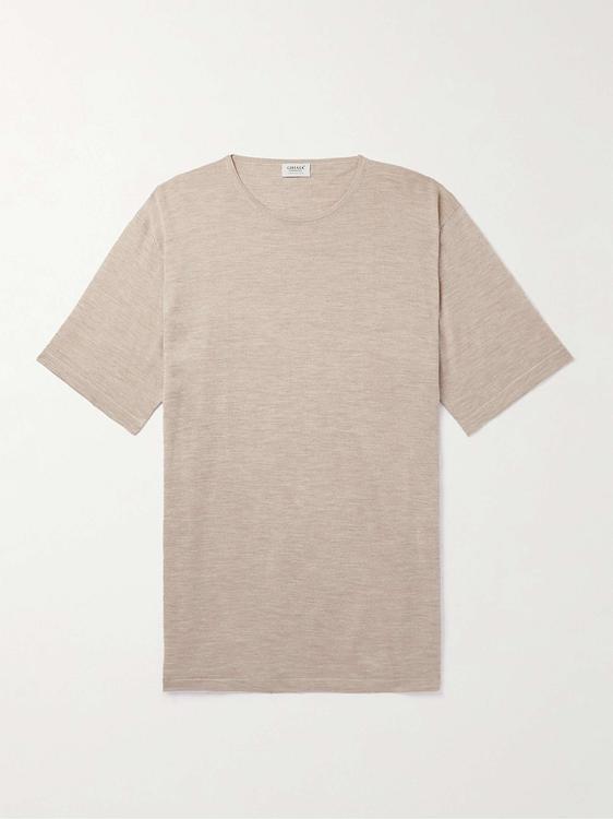 Beige t-shirt from Ghiaia Cashmere
