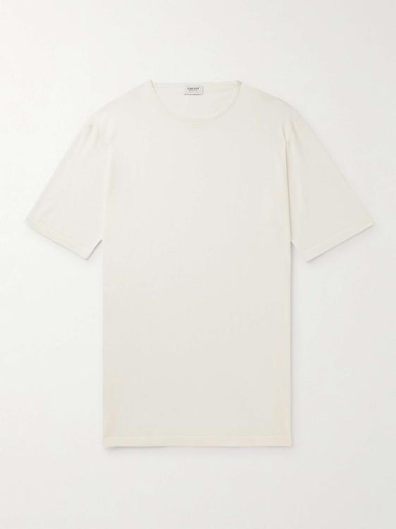 White t-shirt from Ghiaia Cashmere