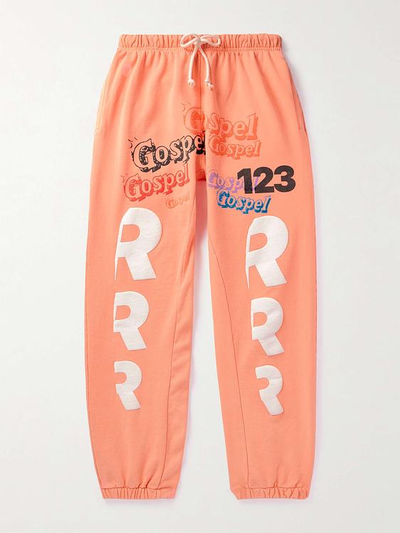 Print peach sweatpants from Rrr123