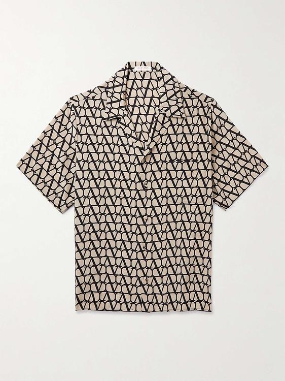 Beige short sleeve shirt from Valentino Garavani