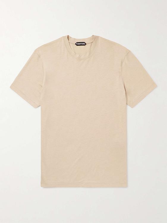 Beige t-shirt from Tom Ford