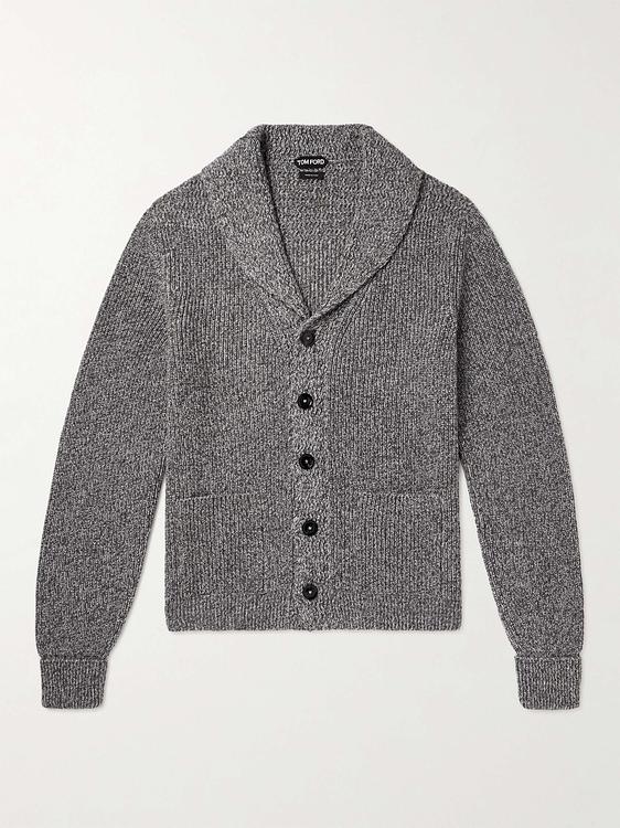 Dark grey cardigan from Tom Ford