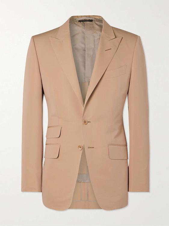 Taupe suit jacket from Tom Ford
