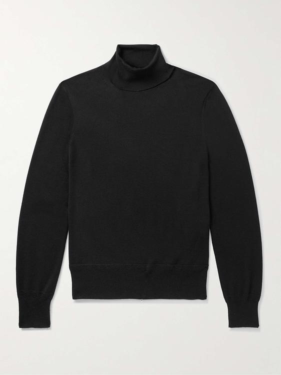 Black turtleneck from Tom Ford