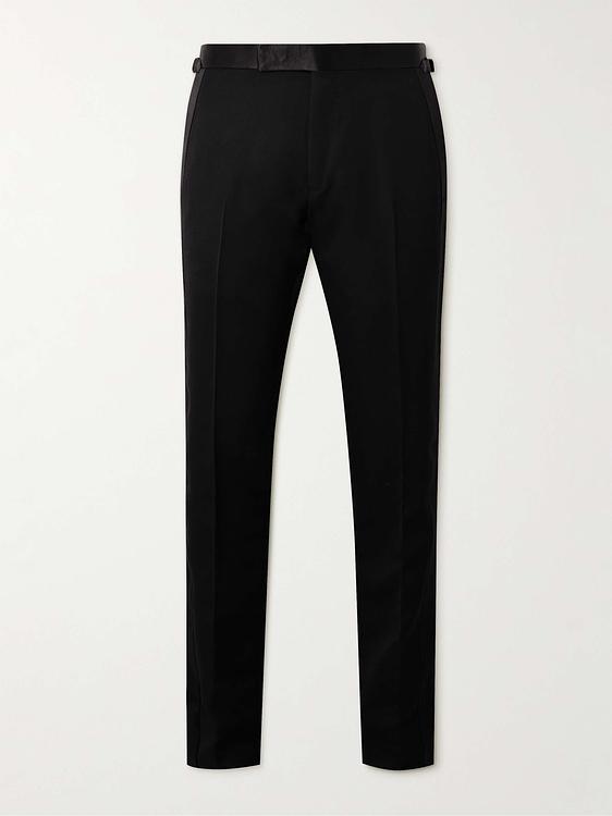 Black tuxedo trousers from Tom Ford