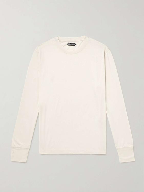 White long sleeve t-shirt from Tom Ford
