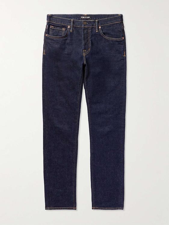 Dark blue jeans from Tom Ford