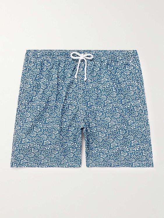 Blue swim shorts from Anderson & Sheppard