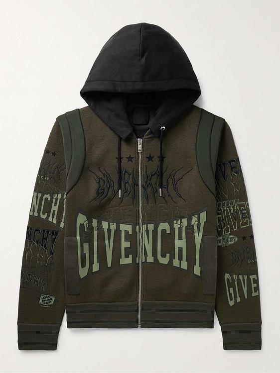 Print dark green bomber jacket from Givenchy
