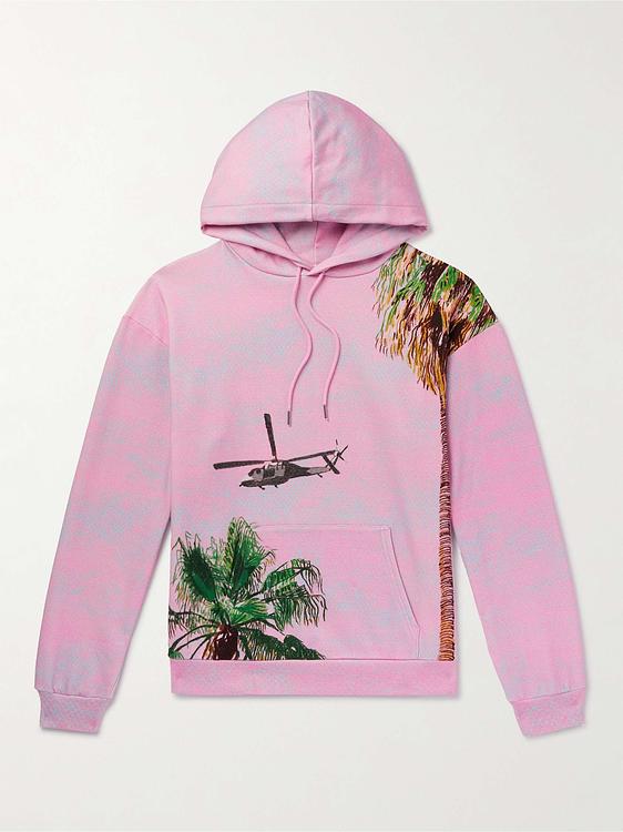 Light pink hooded sweatshirt from Celine Homme