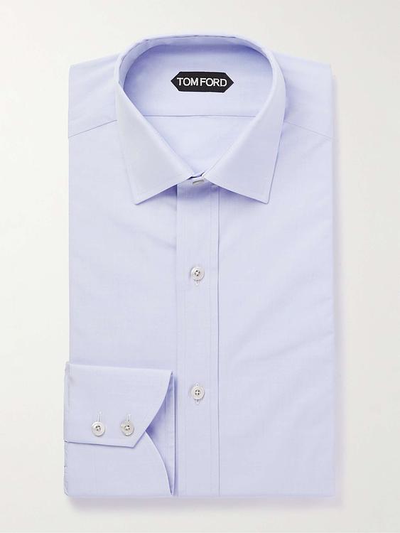 Light blue business shirt from Tom Ford