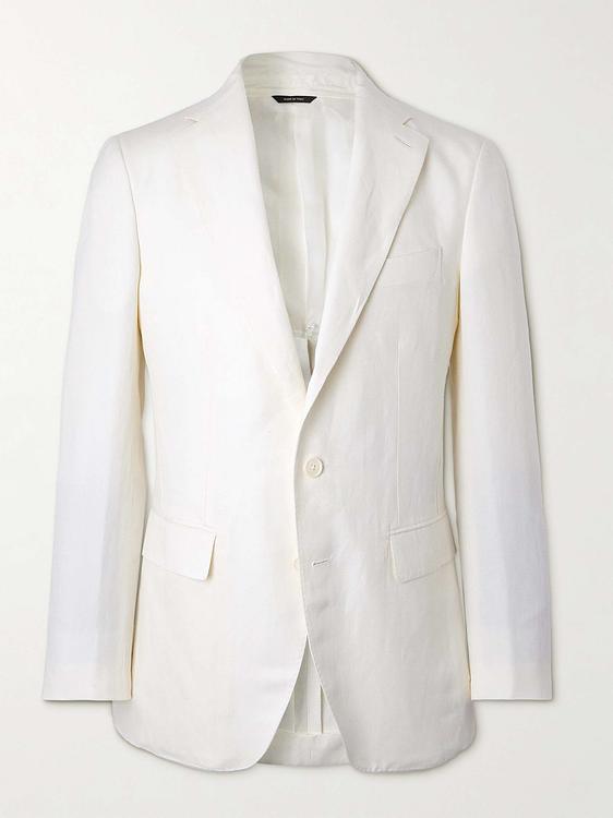 White blazer from Loro Piana
